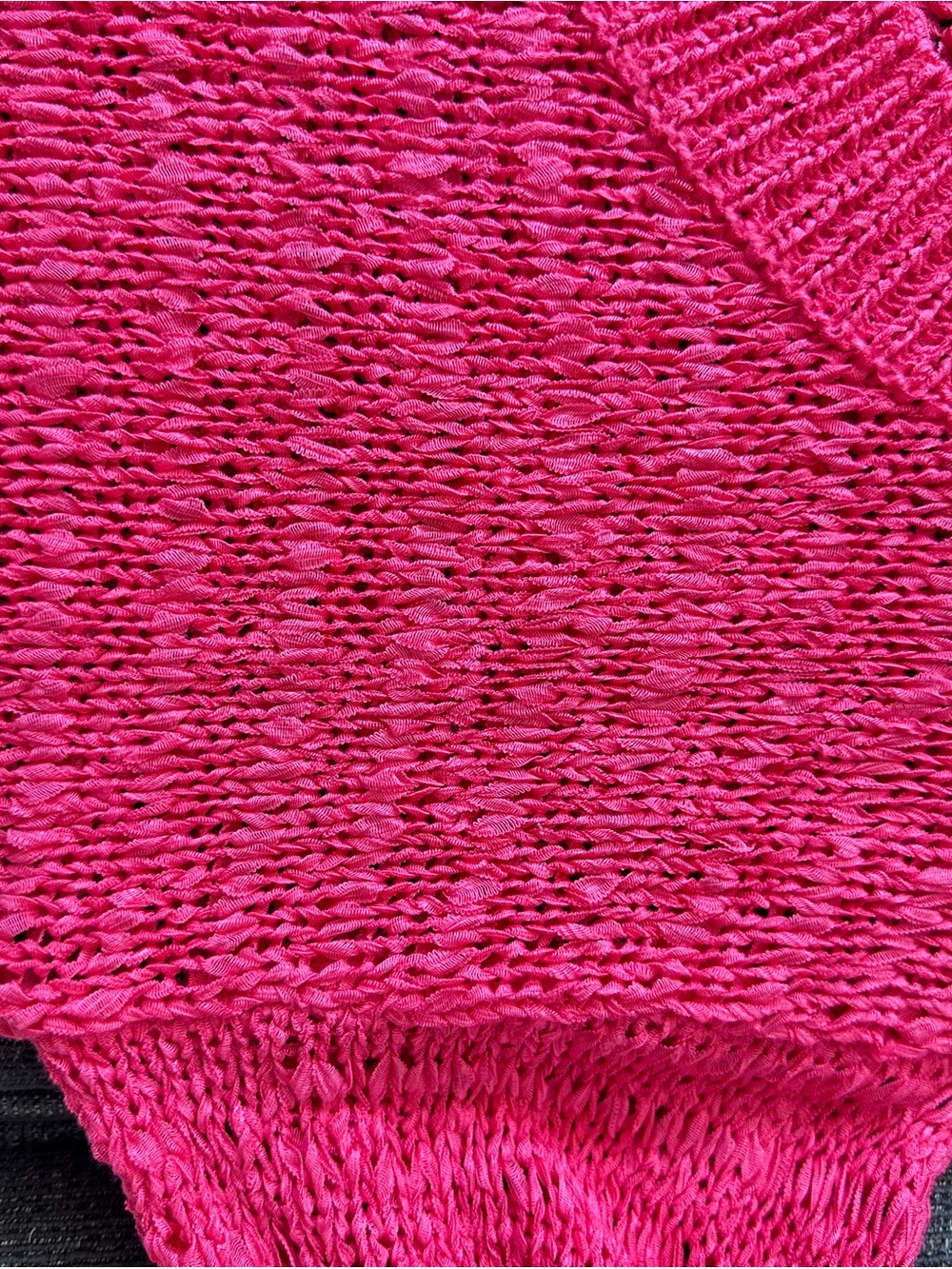 Y2K Victoria's Secret Hot Coral Pink Scoop Neck Knit Sweater Size L - Picture 13 of 15
